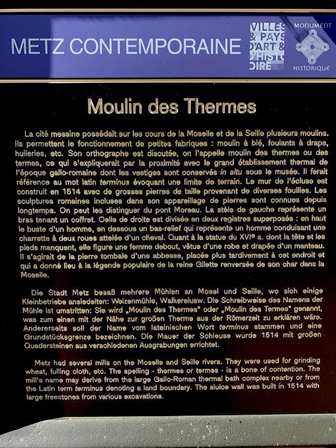 L'Appart Moulin Des Thermes Metz Exterior foto